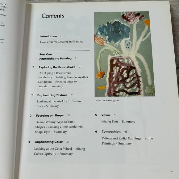 Children and Painting by Cathy Weisman Topal Hardcover Teaching Art Book - Picture 3 of 8